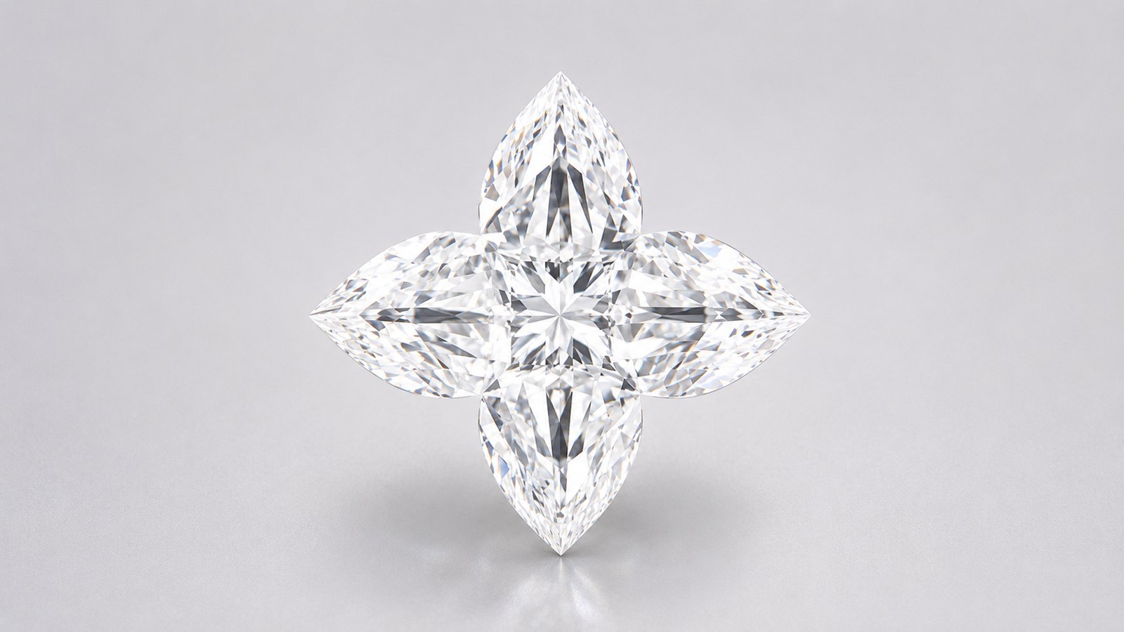 A four-petal flower cut