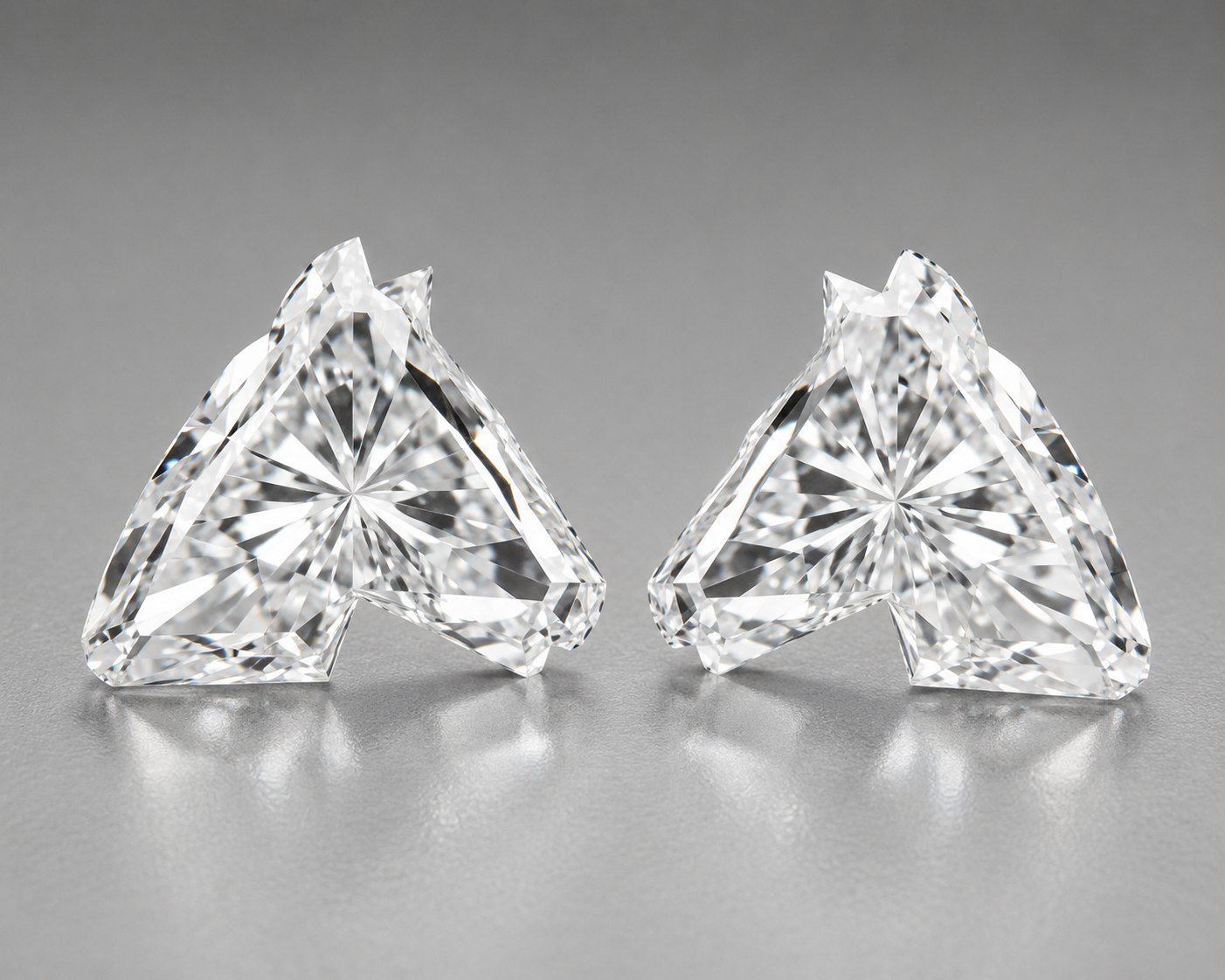 A matched pair of notched shield cuts
