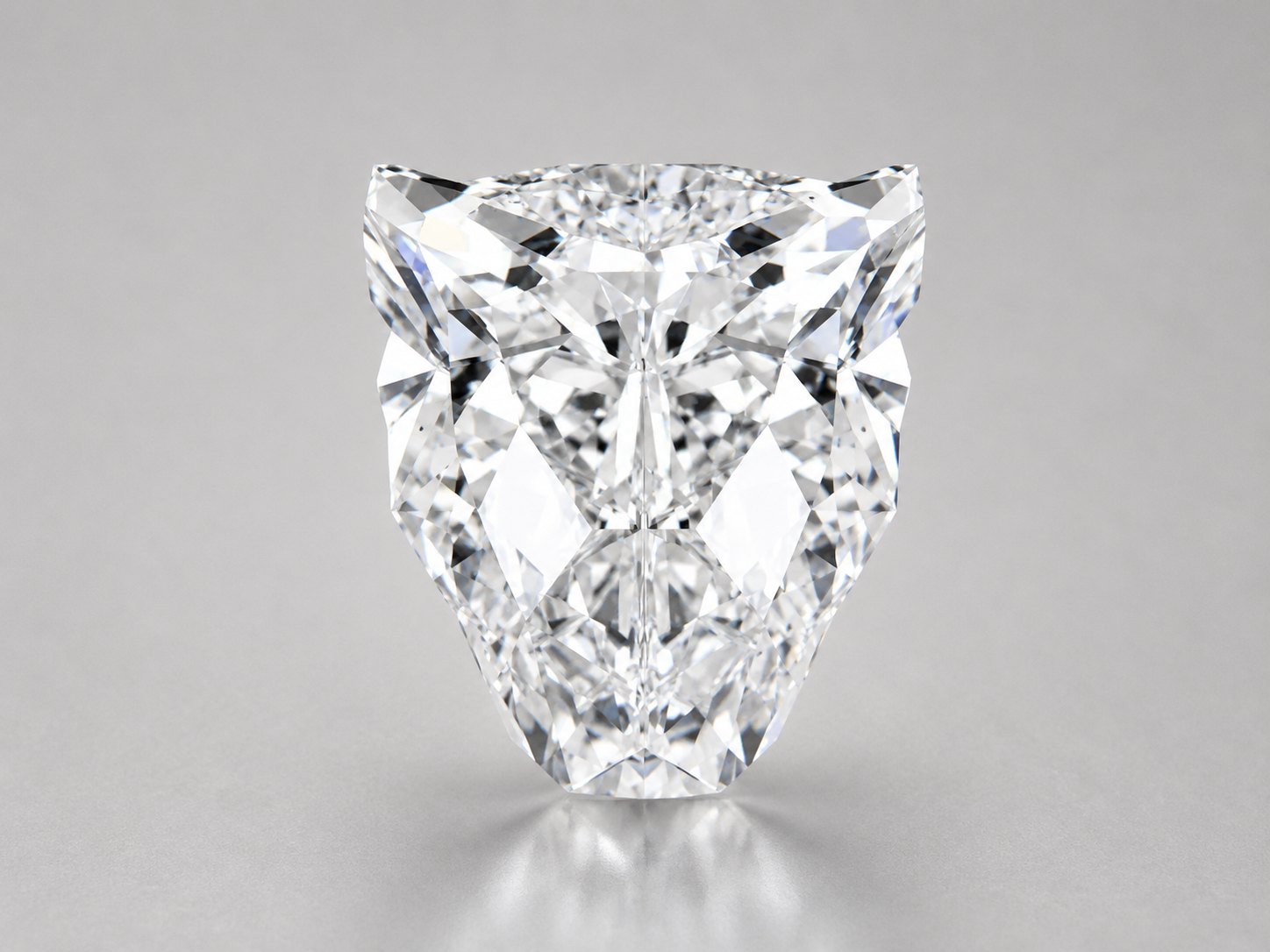 A shield-cut diamond